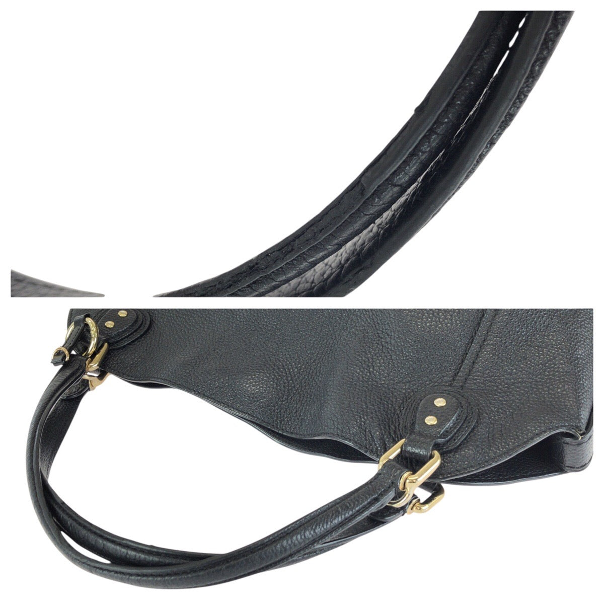 24604
COACH コーチ イーディー 2way ブラック 黒 ゴールド金具 レザー 57124 トートバッグ ショルダーバッグ レディース ABP10
