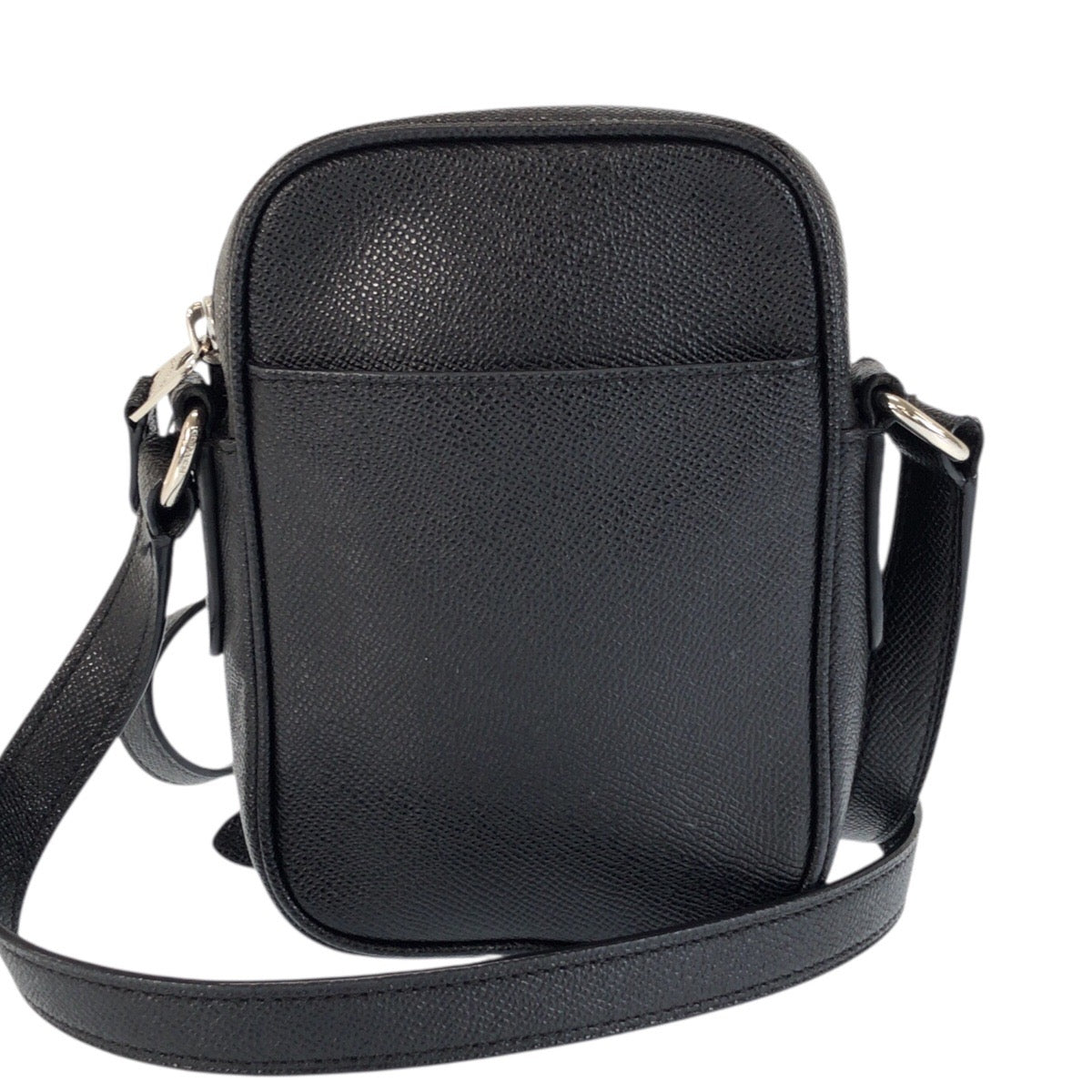 24606
COACH コーチ ブラック 黒 シルバー金具 レザー F72515 ショルダーバッグ ポシェット レディース ABP10