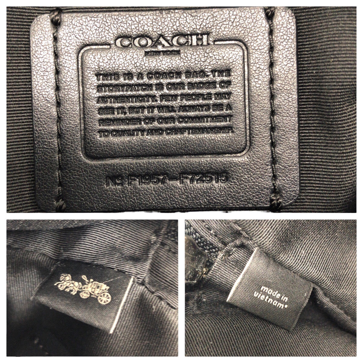 24606
COACH コーチ ブラック 黒 シルバー金具 レザー F72515 ショルダーバッグ ポシェット レディース ABP10