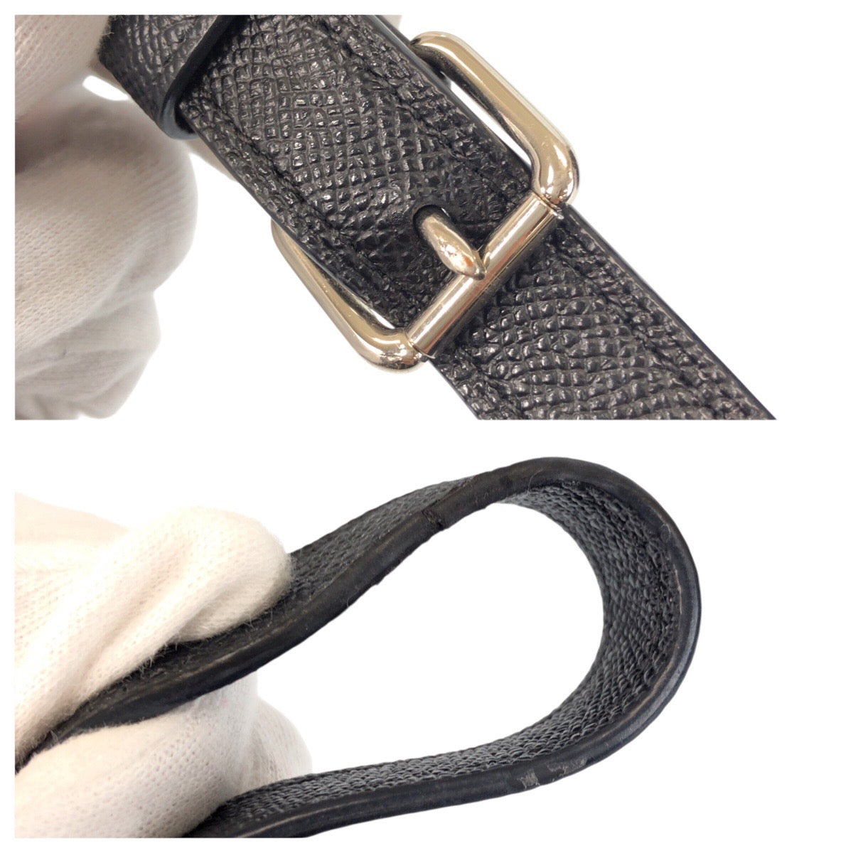 24606
COACH コーチ ブラック 黒 シルバー金具 レザー F72515 ショルダーバッグ ポシェット レディース ABP10