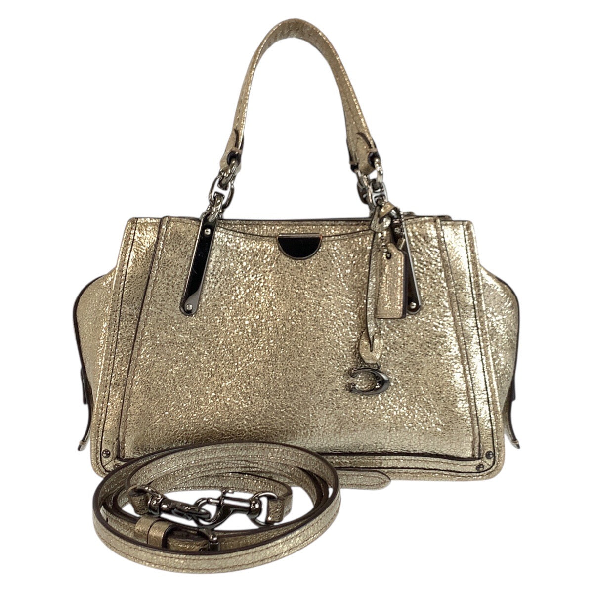 24607
COACH コーチ ドリーマー メタリックゴールド レザー G1892 38543 ハンドバッグ ショルダーバッグ 2way レディース ABP10