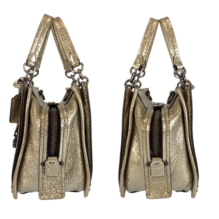 24607
COACH コーチ ドリーマー メタリックゴールド レザー G1892 38543 ハンドバッグ ショルダーバッグ 2way レディース ABP10