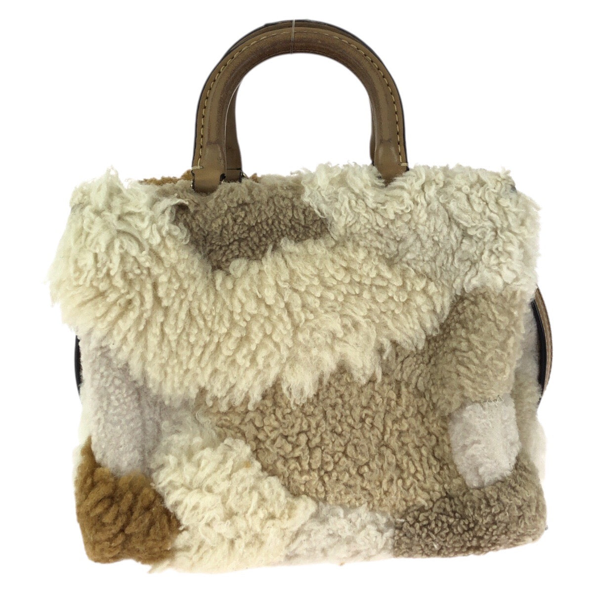 24609
COACH コーチ ローグ 20 パッチワーク ２way ベージュ ゴールド金具 レザー / シアリング CN315 ショルダーバッグ ハンドバッグ レディース ABP10