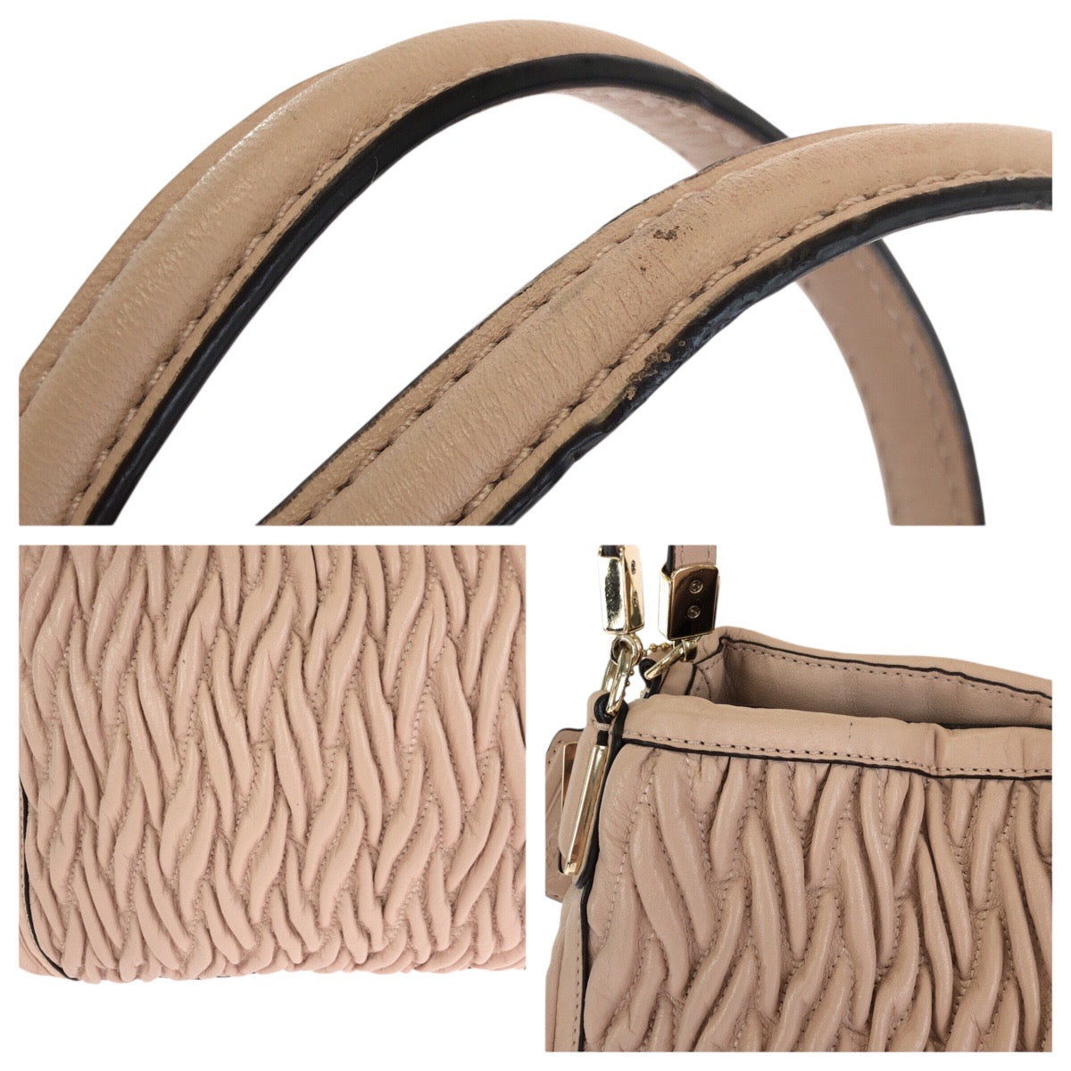 24611
COACH コーチ マディソン ギャザード ツイスト レザー フィービー ピンク ゴールド金具 レザー 26258 ショルダーバッグ トートバッグ レディース ABP10
