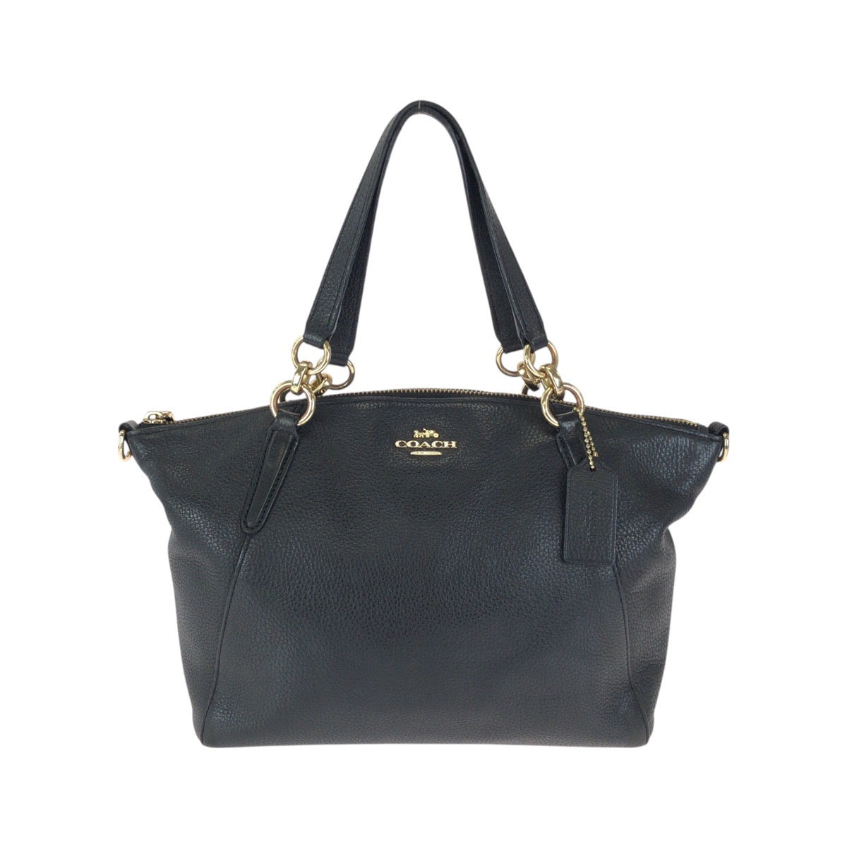 24617
COACH コーチ スモールケルシー ブラック 黒 ゴールド金具 レザー F28993 トートバッグ ハンドバッグ レディース AB7
