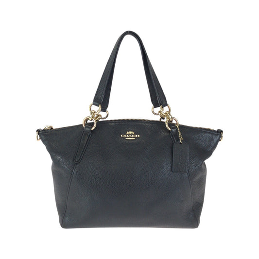 24617
COACH コーチ スモールケルシー ブラック 黒 ゴールド金具 レザー F28993 トートバッグ ハンドバッグ レディース AB7