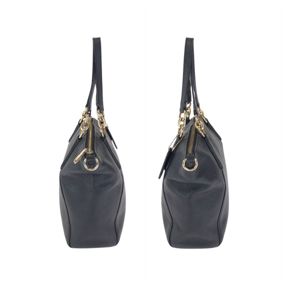 24617
COACH コーチ スモールケルシー ブラック 黒 ゴールド金具 レザー F28993 トートバッグ ハンドバッグ レディース AB7