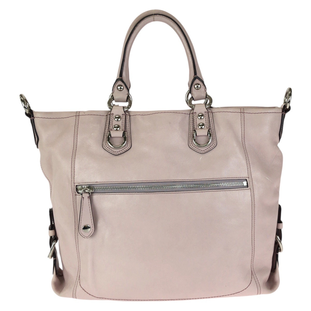 24620
COACH コーチ マディソン レザージュリアン 2way ピンク シルバー金具 レザー F12935 ショルダーバッグ トートバッグ レディース AB7