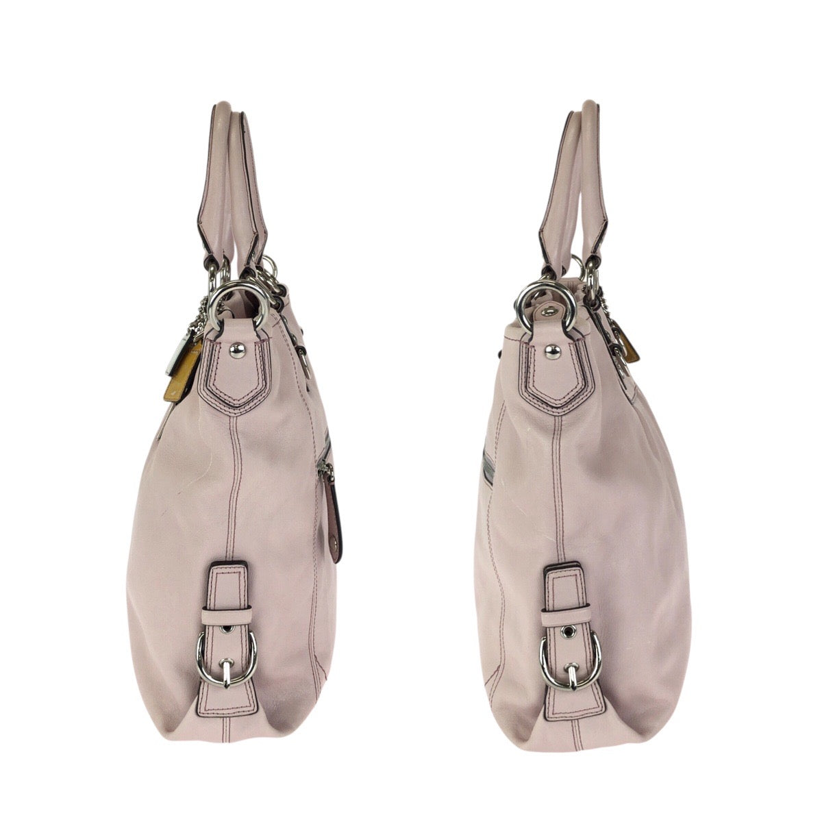 24620
COACH コーチ マディソン レザージュリアン 2way ピンク シルバー金具 レザー F12935 ショルダーバッグ トートバッグ レディース AB7