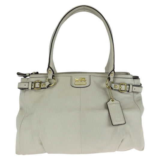 24622
COACH コーチ マディソン カラ キャリーオール オフホワイト ゴールド金具 レザー 22262 トートバッグ ショルダーバッグ レディース ABP10