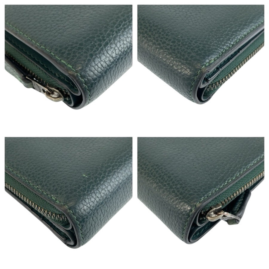 24627
COACH コーチ グリーン レザー J2280 折財布 コンパクトウォレット レディース ABP3