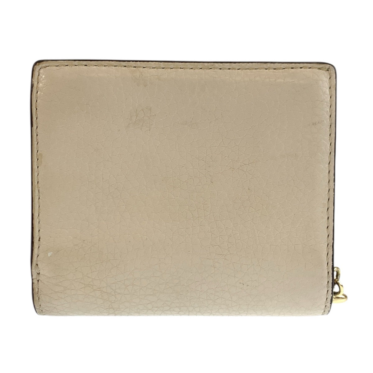 24628
COACH コーチ アイボリー ゴールド金具 レザー C2862 折財布 コンパクトウォレット レディース AB2