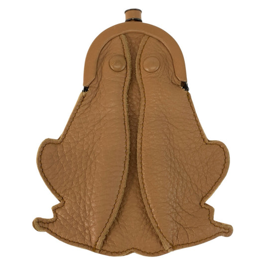 24630
BOTTEGAVENETA ボッテガヴェネタ カエル ブラウン レザー コインケース 小銭入れ レディース ABP18