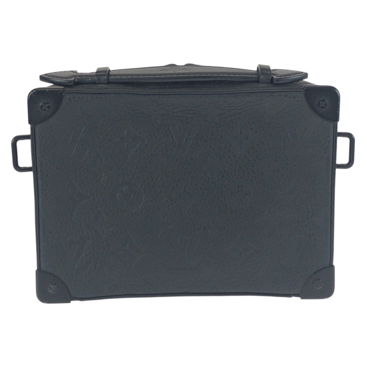 24632
LOUIS VUITTON ルイヴィトン モノグラム ハンドル ソフトトランク ブラック 黒 レザー M59163 ショルダーバッグ ハンドバッグ 2way メンズ ABP