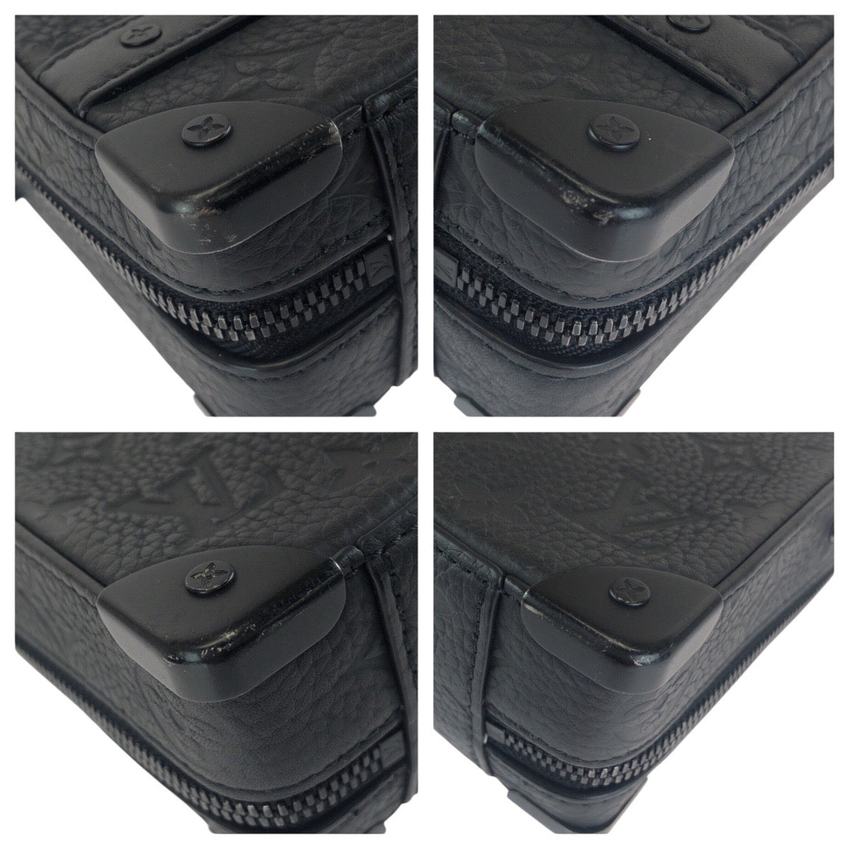 24632
LOUIS VUITTON ルイヴィトン モノグラム ハンドル ソフトトランク ブラック 黒 レザー M59163 ショルダーバッグ ハンドバッグ 2way メンズ ABP
