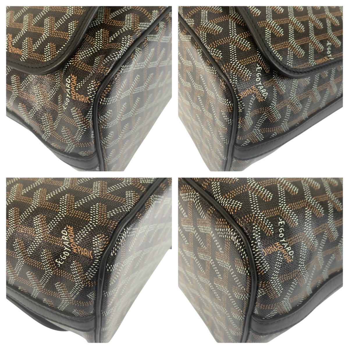 24633
GOYARD ゴヤール カペシアンMM ブラック 黒 PVC ショルダーバッグ メッセンジャーバッグ メンズ S310