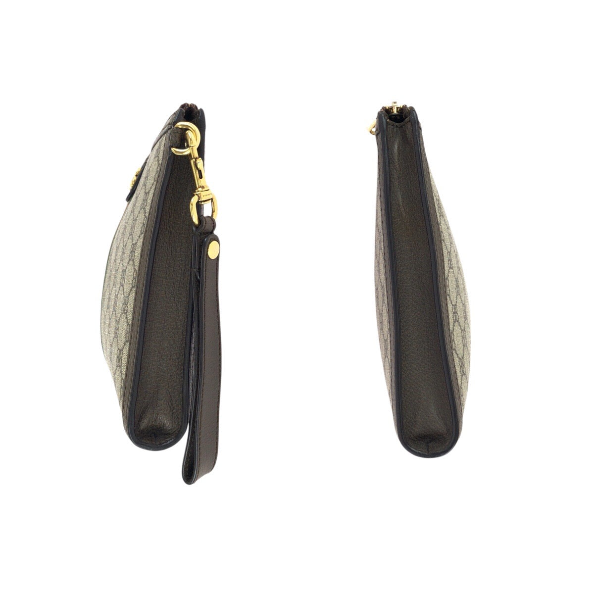 24639
BALENCIAGA バレンシアガ ザ ハッカープロジェクト シェリーライン BALENCIAGA GUCCI ベージュ ブラウン ゴールド金具 PVC 680382 クラッチバッグ セカンドバッグ メンズ ABP62