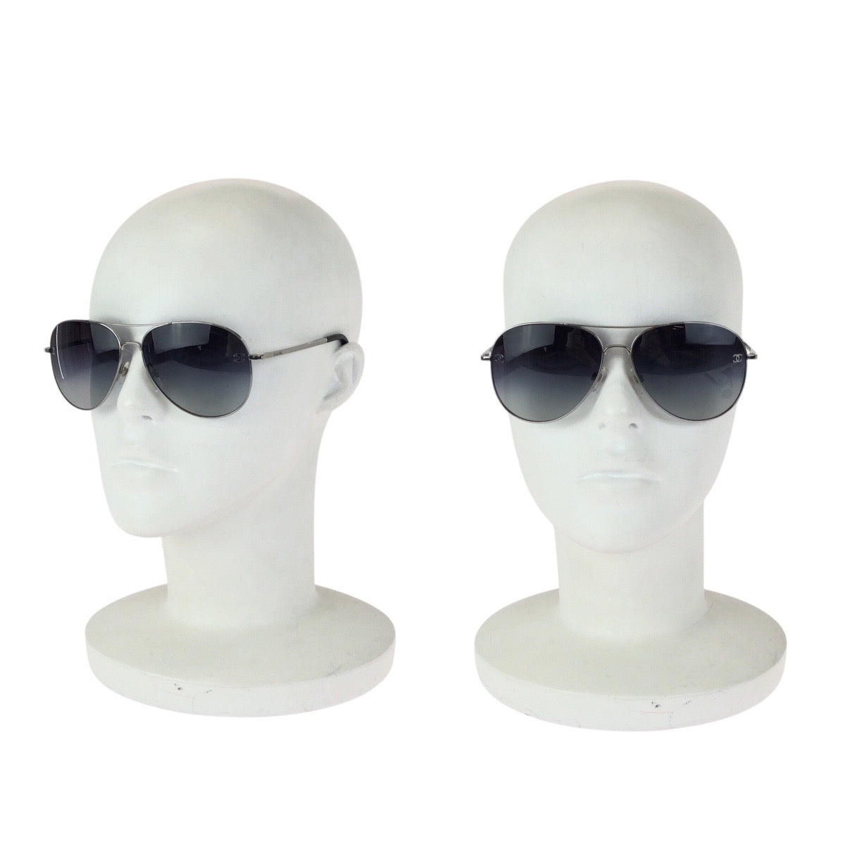 24641
CHANEL シャネル ココマーク グレー シルバー金具 チタン / レザー 4189TQ サングラス 男女兼用 ティアドロップ レディース A28