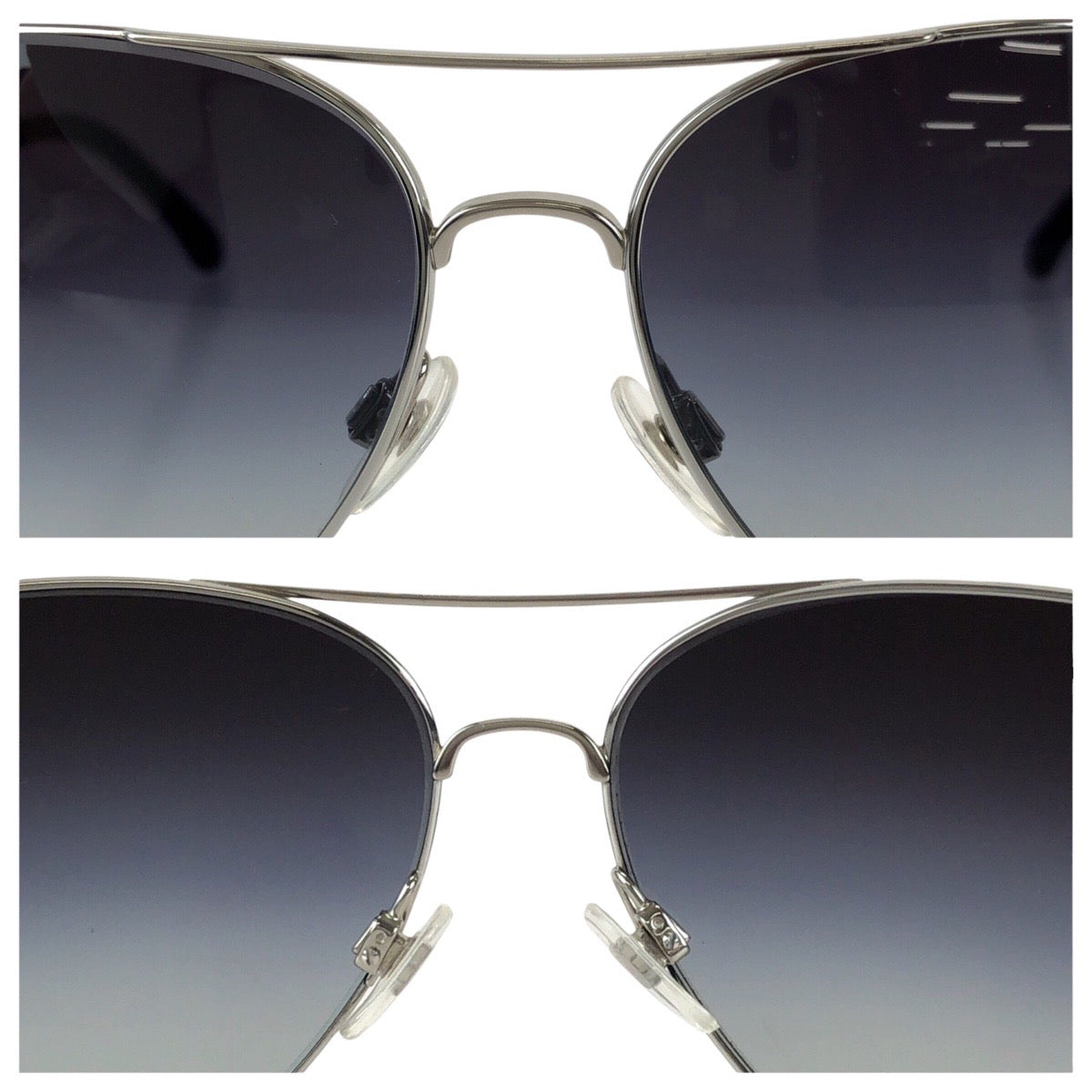 24641
CHANEL シャネル ココマーク グレー シルバー金具 チタン / レザー 4189TQ サングラス 男女兼用 ティアドロップ レディース A28
