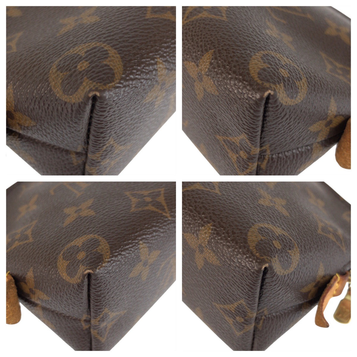 24645
LOUIS VUITTON ルイヴィトン モノグラム ポシェット コスメティックPM ブラウン ゴールド金具 PVC / レザー M47515 ポーチ 化粧ポーチ レディース AB36