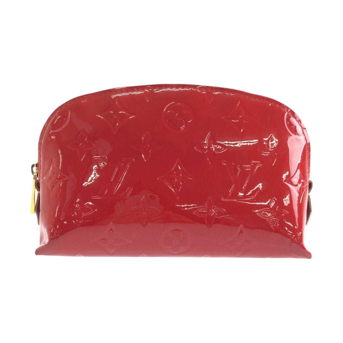 24646
LOUIS VUITTON ルイヴィトン モノグラム ヴェルニ ポシェット コスメティック レッド ゴールド金具 パテントレザー M90172 ポーチ 化粧ポーチ レディース AB38