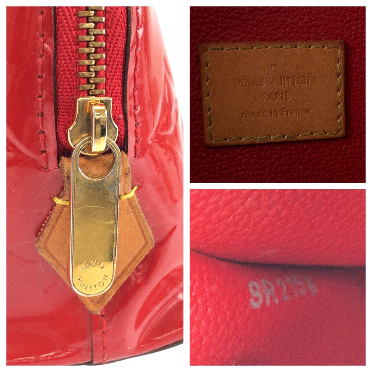 24646
LOUIS VUITTON ルイヴィトン モノグラム ヴェルニ ポシェット コスメティック レッド ゴールド金具 パテントレザー M90172 ポーチ 化粧ポーチ レディース AB38