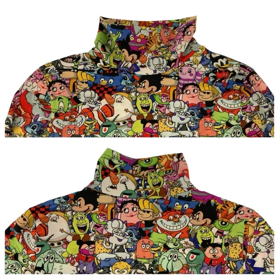 24654
VETEMENTS ヴェトモン カートゥーンプリント サイズXS マルチカラー ポリアミド / エラスタン ワンピース ミニドレス レディース A35