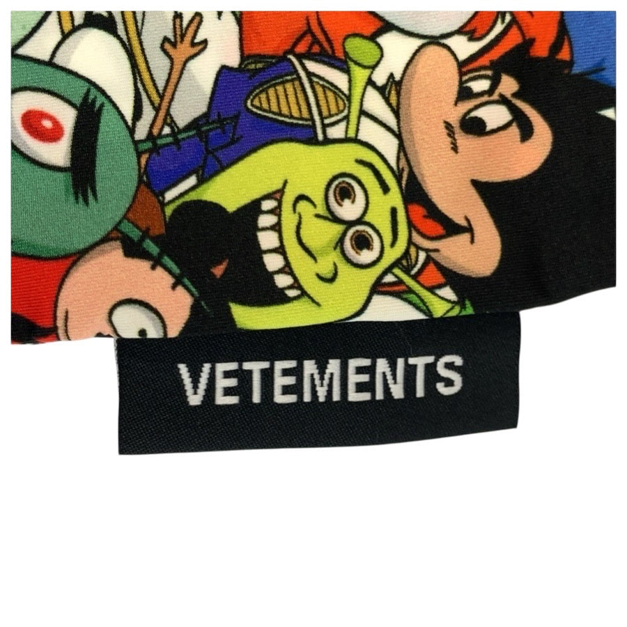 24654
VETEMENTS ヴェトモン カートゥーンプリント サイズXS マルチカラー ポリアミド / エラスタン ワンピース ミニドレス レディース A35