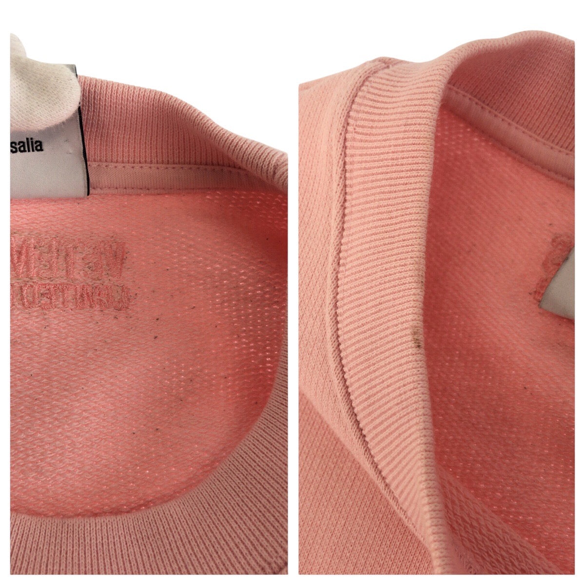 24655
VETEMENTS ヴェトモン サイズS ピンク コットン / ポリエステル ノースリーブワンピース レディース AB8