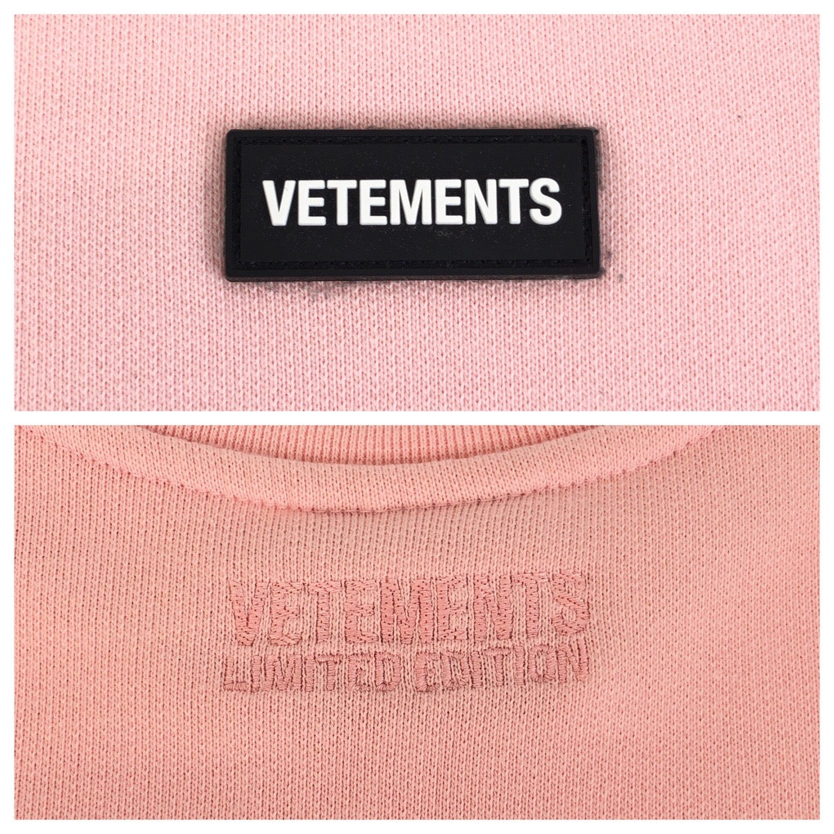 24655
VETEMENTS ヴェトモン サイズS ピンク コットン / ポリエステル ノースリーブワンピース レディース AB8