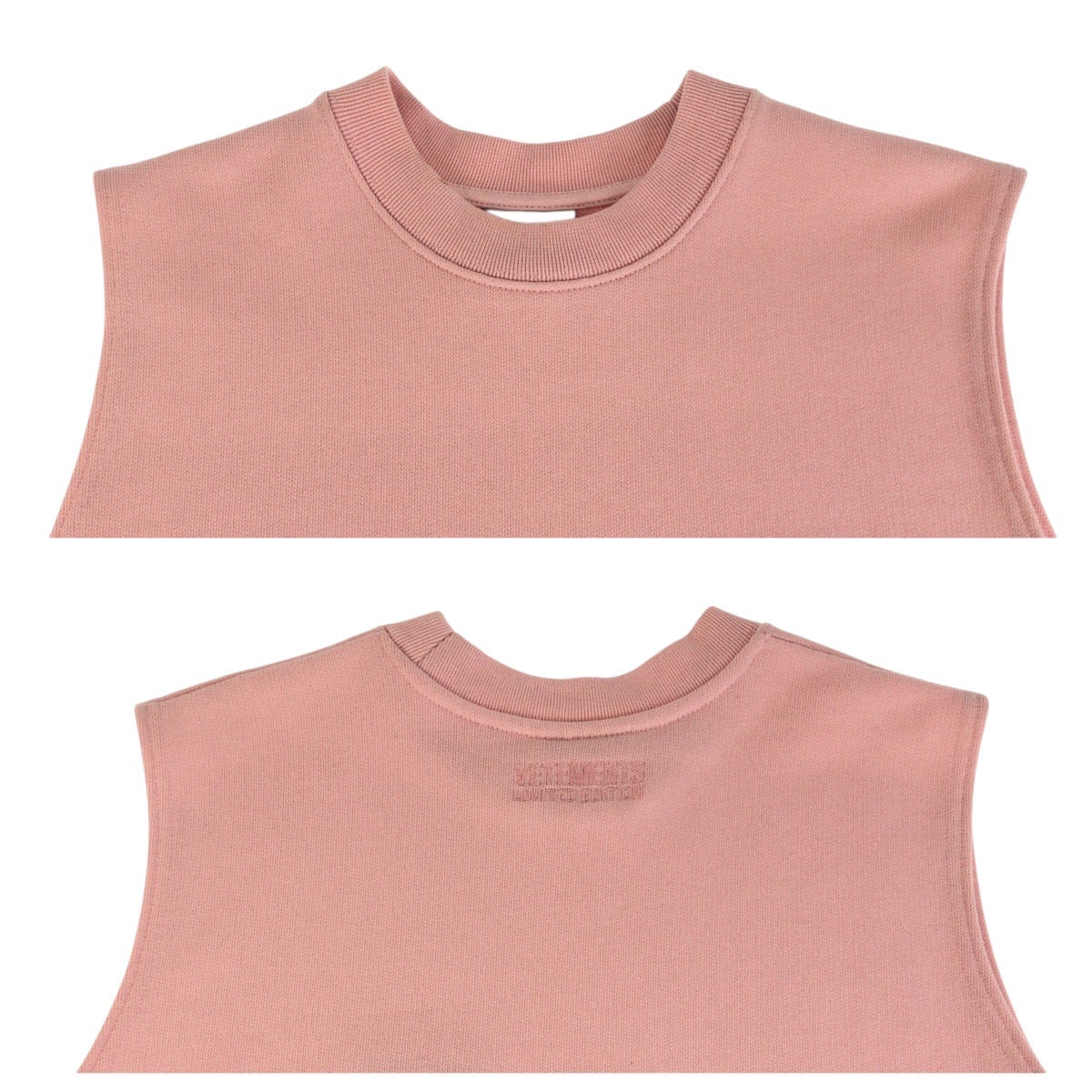 24655
VETEMENTS ヴェトモン サイズS ピンク コットン / ポリエステル ノースリーブワンピース レディース AB8