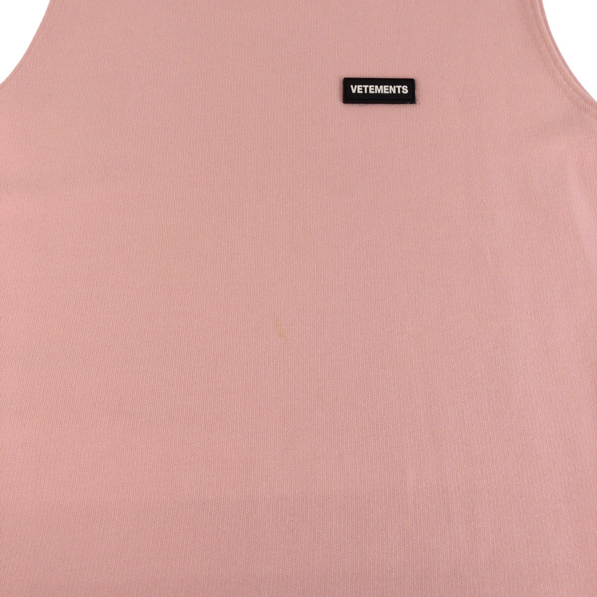 24655
VETEMENTS ヴェトモン サイズS ピンク コットン / ポリエステル ノースリーブワンピース レディース AB8