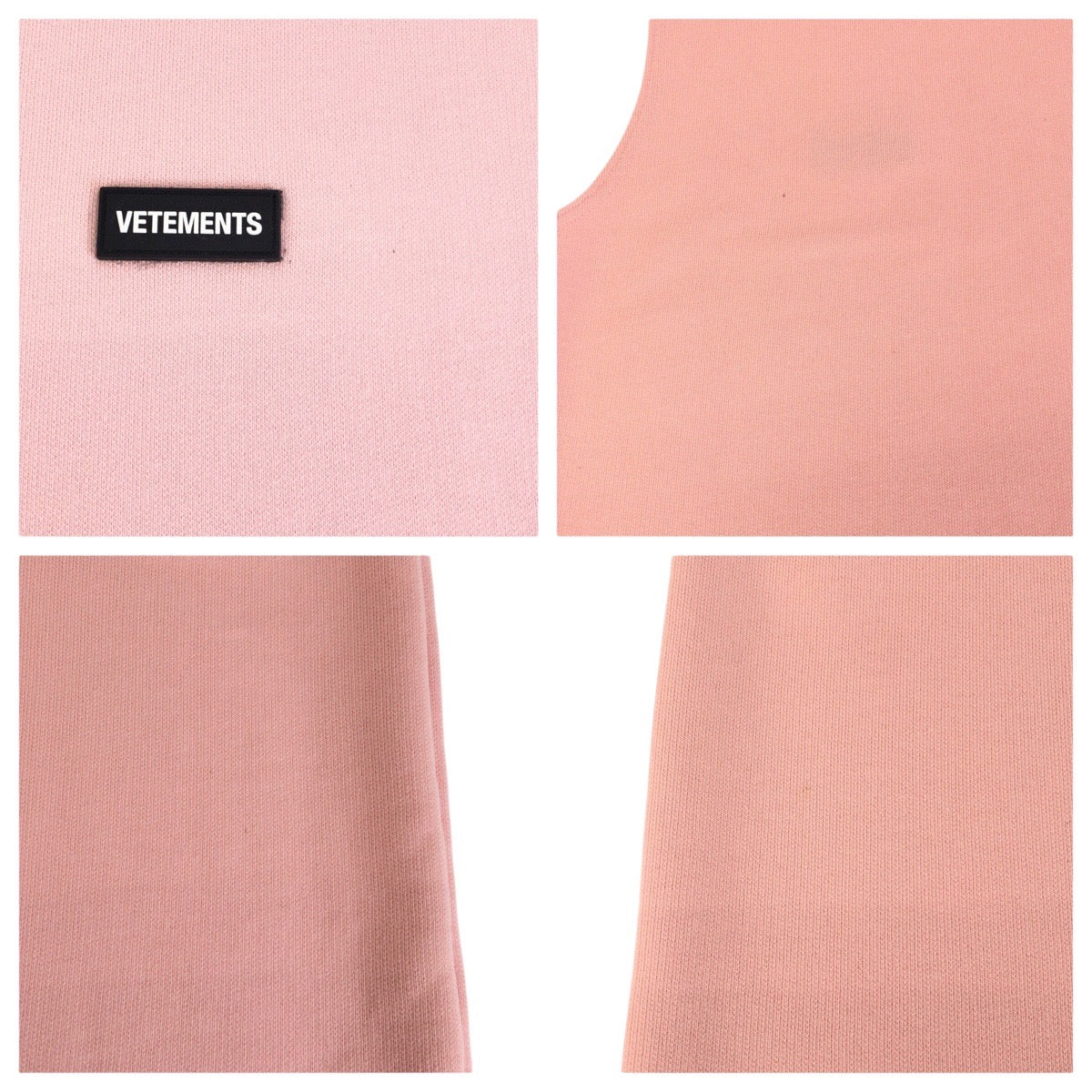 24655
VETEMENTS ヴェトモン サイズS ピンク コットン / ポリエステル ノースリーブワンピース レディース AB8