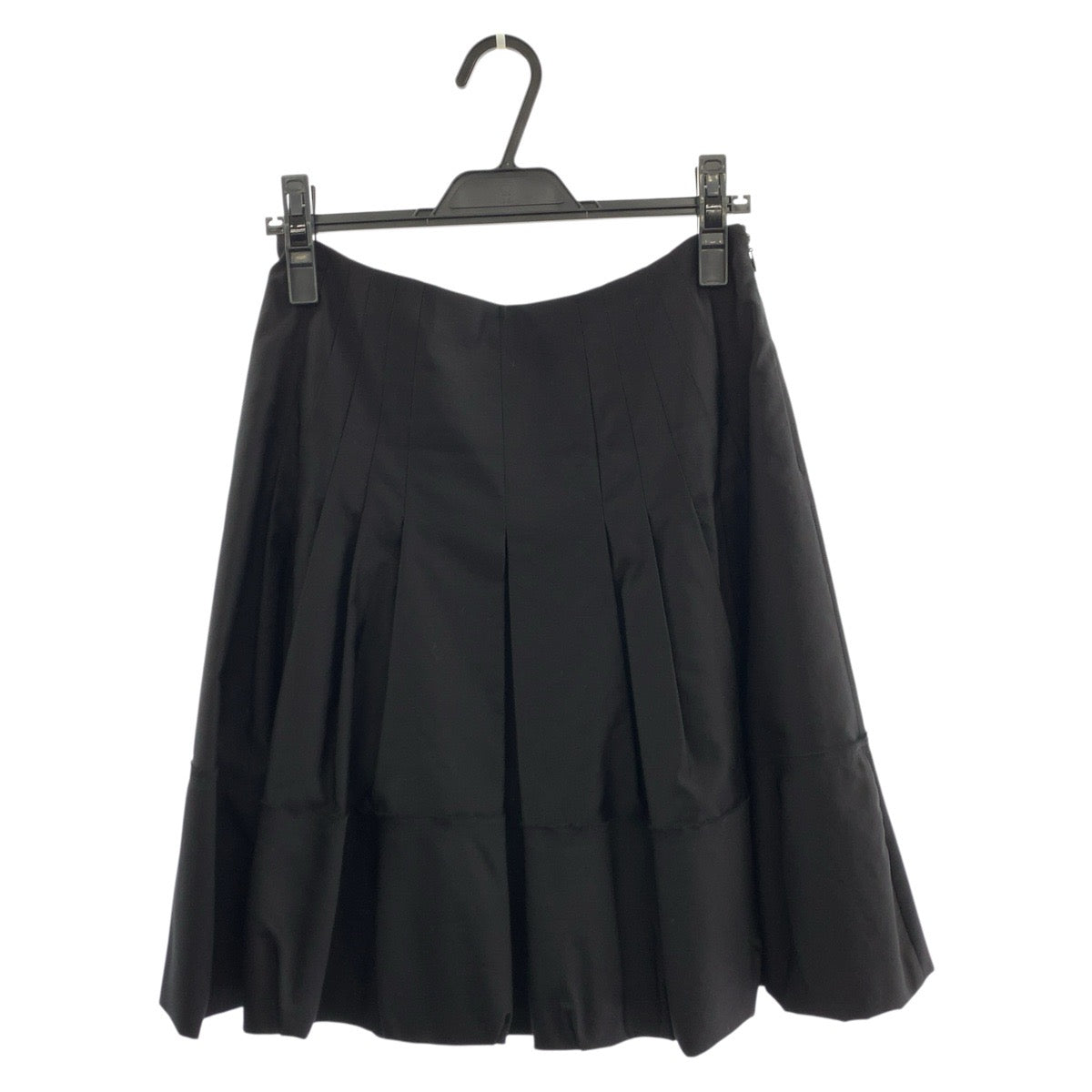24658
PRADA プラダ サイズ38 ブラック 黒 ウール / シルク スカート プリーツスカート レディース ABP21