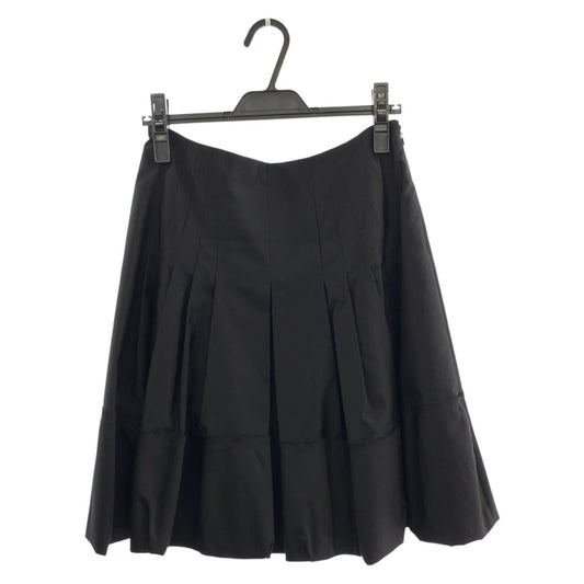 24658
PRADA プラダ サイズ38 ブラック 黒 ウール / シルク スカート プリーツスカート レディース ABP21