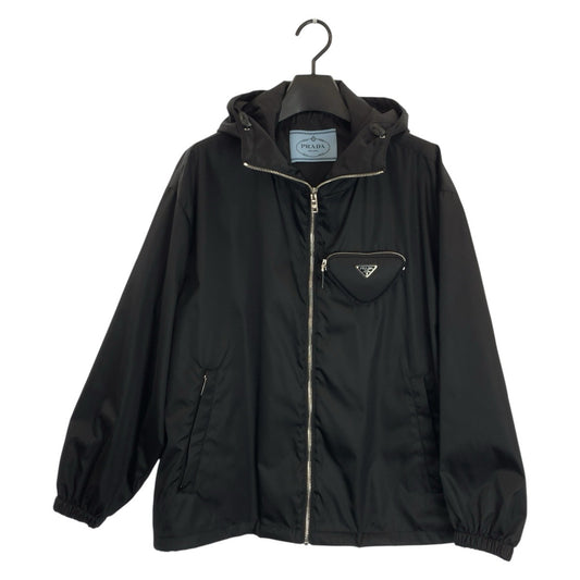 24659
PRADA プラダ トライアングルロゴポケット サイズ36 ブラック 黒 ポリアミド ナイロンジャケット ブルゾン レディース A140