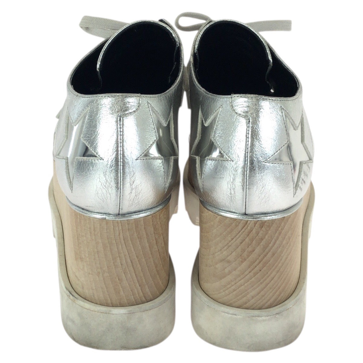 24662
Stella McCartney ステラマッカートニー エリス スター サイズ38 シルバー ポリウレタン / ポリエステル 363998 スニーカー プラットフォーム メンズ ABP14
