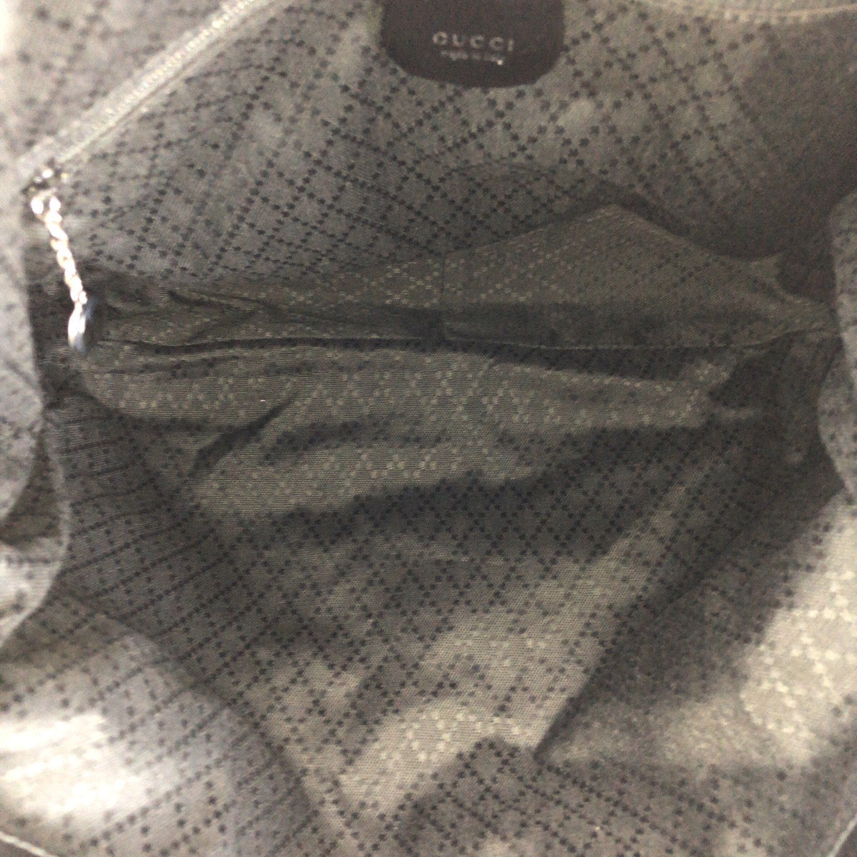 24669
GUCCI グッチ バンブー ブラック 黒 シルバー金具 ナイロン 001 1998 1577 ショルダーバッグ ハンドバッグ レディース ABP21