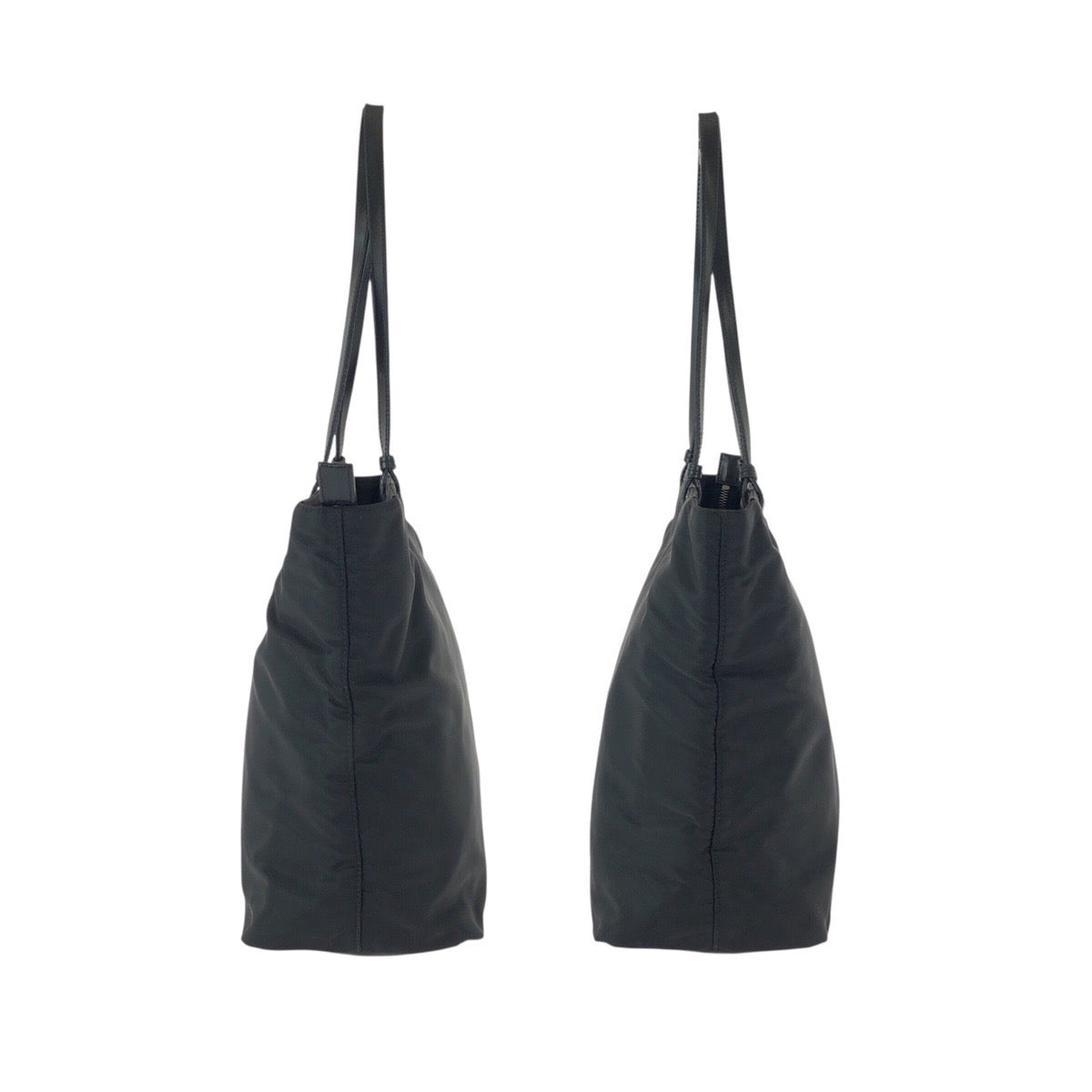 24675
PRADA プラダ テスート 三角ロゴプレート ブラック 黒 シルバー金具 ナイロン / レザー トートバッグ ショルダーバッグ レディース ABP28