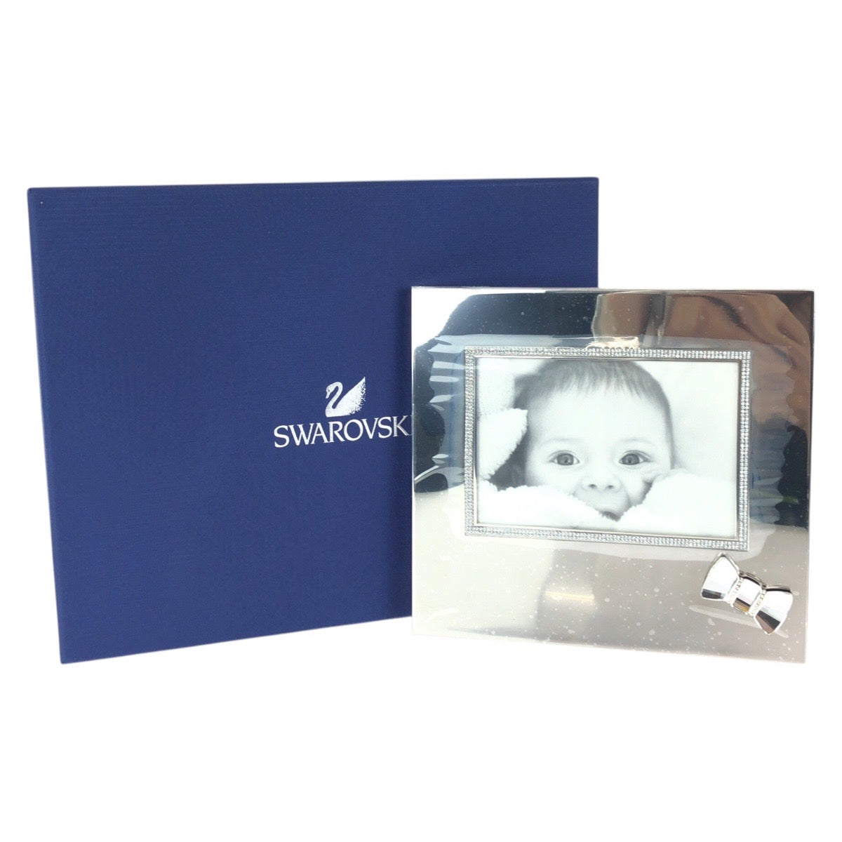 24679
SWAROVSKI スワロフスキー Picture Frame with Bow シルバー ステンレススチール フォトフレーム レディース SA14