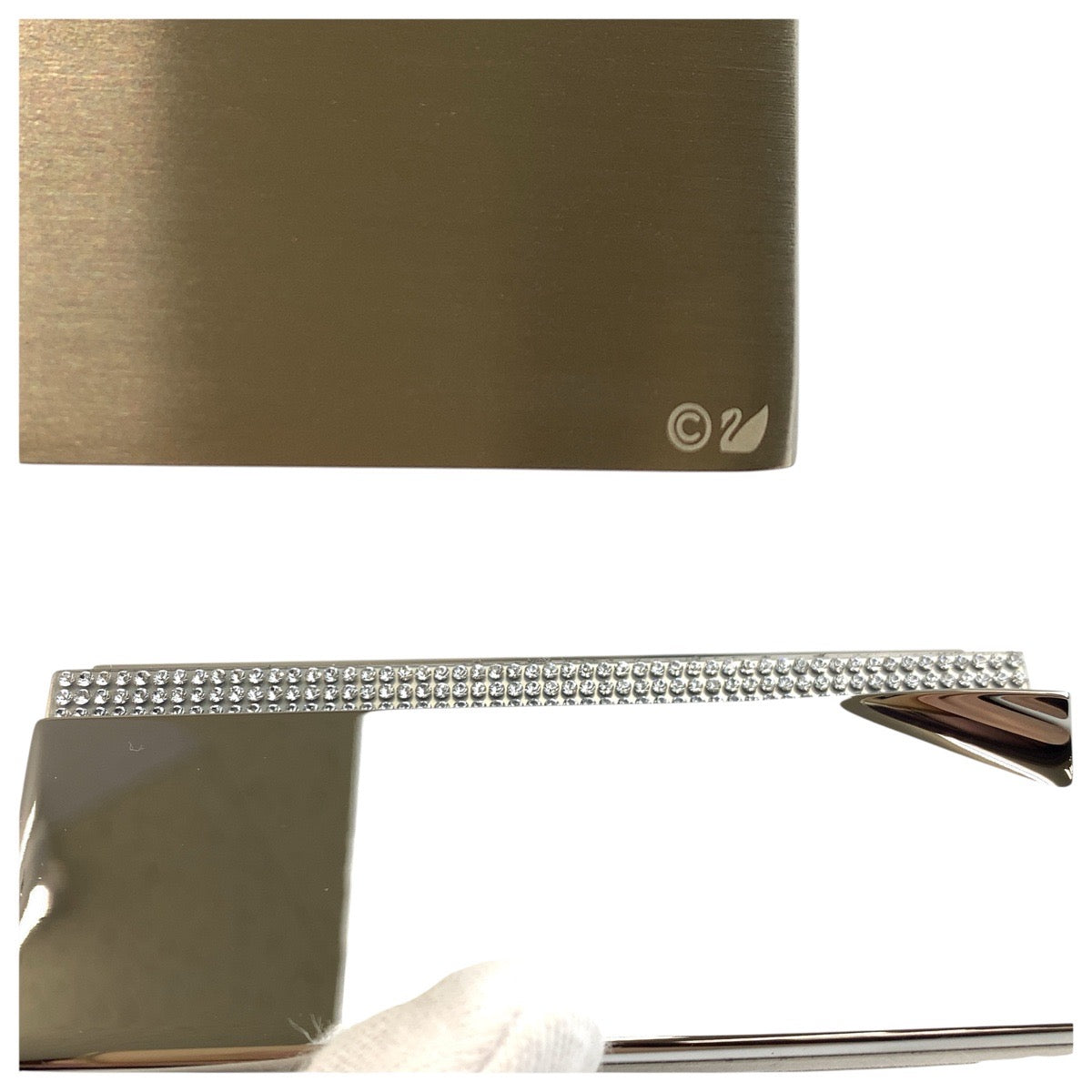 24680
SWAROVSKI スワロフスキー ステンレス / クリスタル カードホルダー 名刺ホルダー レディース SA8