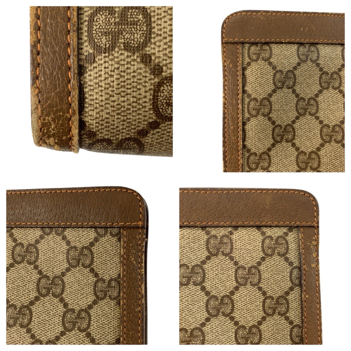 24686
GUCCI グッチ ヴィンテージ シェリーライン ベージュ ブラウン GGスプリームキャンバス / レザー 89 01 032 クラッチバッグ セカンドバッグ レディース AB14