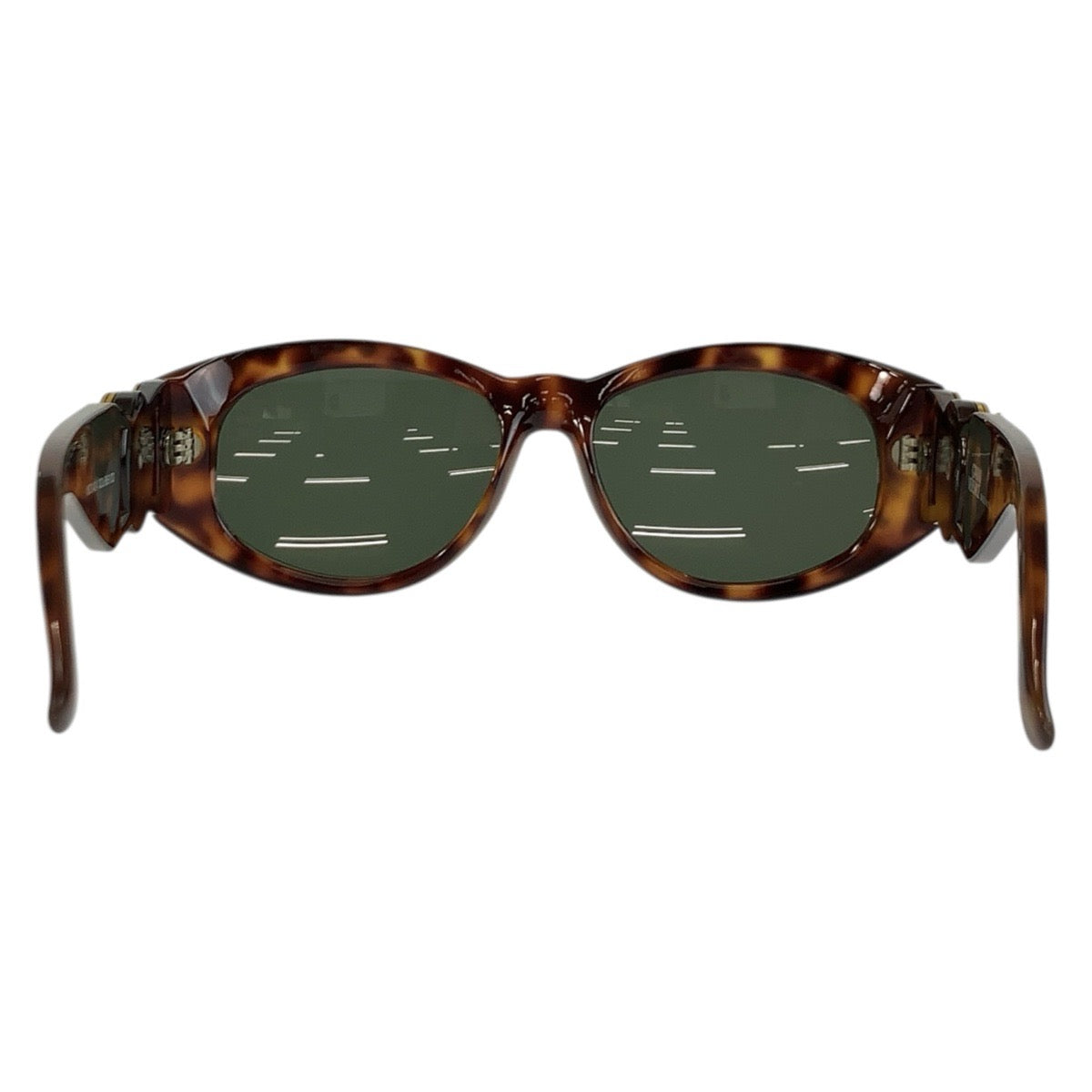 24688
VERSACE ヴェルサーチ メデューサ ブラウン ゴールド プラスチック MOD 424 COL 869 OD サングラス 男女兼用 オーバル レディース AB14