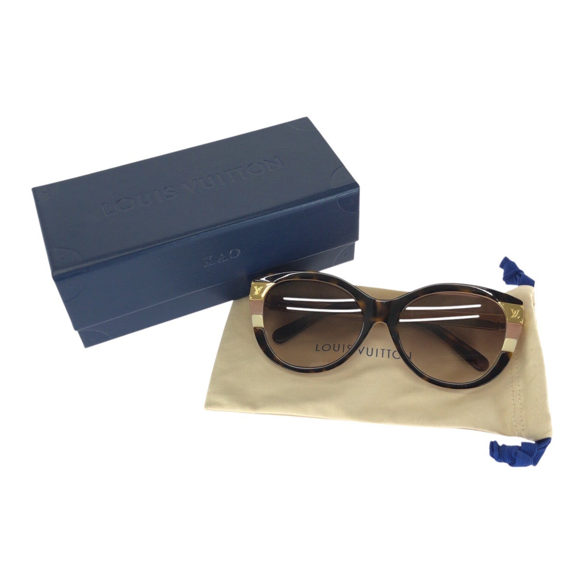 24689
LOUIS VUITTON ルイヴィトン プティ スプソン キャットアイ ブラウン ピンク ゴールド金具 プラスチック / メタル Z1858E サングラス 男女兼用 フォックス レディース A42