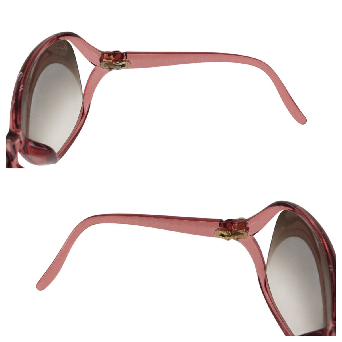 24690
GUCCI グッチ ラブリー ハート ピンク ブラウン ゴールド金具 プラスチック / メタル GG3525/K/S サングラス 男女兼用 バタフライ レディース ABP14
