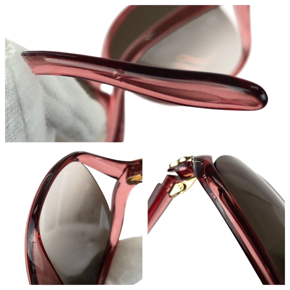 24690
GUCCI グッチ ラブリー ハート ピンク ブラウン ゴールド金具 プラスチック / メタル GG3525/K/S サングラス 男女兼用 バタフライ レディース ABP14
