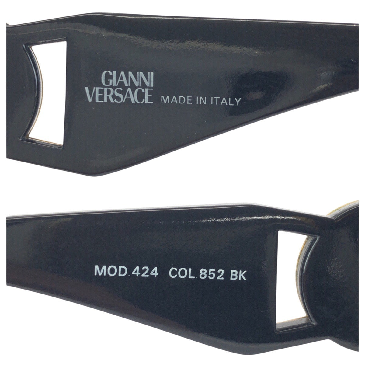 24691
VERSACE ヴェルサーチ ヴィンテージ メデューサ ブラック 黒 ゴールド金具 プラスチック / メタル MOD 424 サングラス 男女兼用 オーバル レディース A22