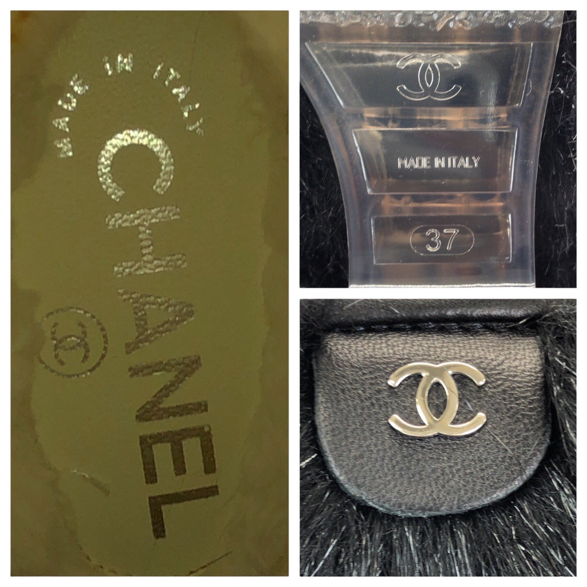 24696
CHANEL シャネル ファンタジー ファー ココマーク サイズ表記37/23.5~24.0cm ブラック 黒 シルバー金具 アクリル / ポリエステル G27527 ブーツ レディース SA100