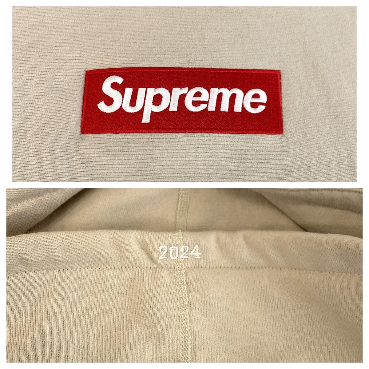 24700
Supreme シュプリーム ボックスロゴ サイズM ベージュ コットン / ポリエステル パーカー フーディ メンズ A35