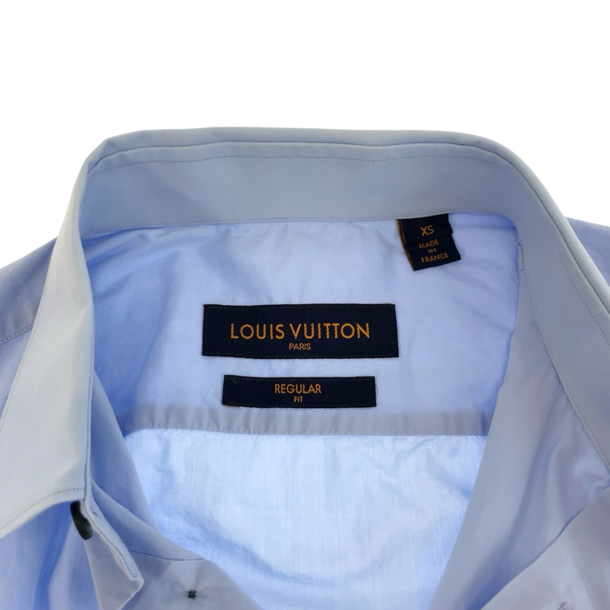 24703
LOUIS VUITTON ルイヴィトン サイズXS ライトブルー コットン 長袖シャツ メンズ AB24